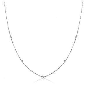 Loverly grey TSK crystal dotted necklace